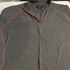 Orvis Charcoal Jacket with Red Stitching